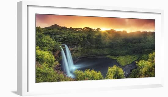 USA, Hawaii, Kauai, Wailua Falls-Michele Falzone-Framed Photographic Print