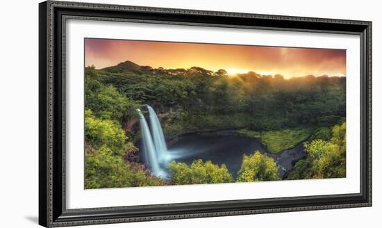 USA, Hawaii, Kauai, Wailua Falls-Michele Falzone-Framed Photographic Print