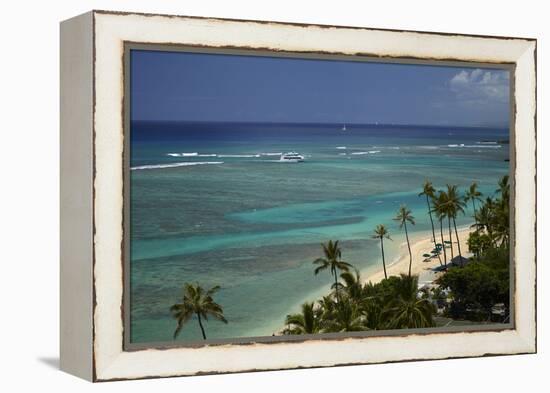 USA, Hawaii, Oahu, Honolulu, Waikiki, Fort Derussy Beach Park-David Wall-Framed Premier Image Canvas