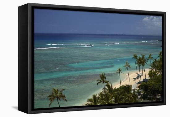 USA, Hawaii, Oahu, Honolulu, Waikiki, Fort Derussy Beach Park-David Wall-Framed Premier Image Canvas