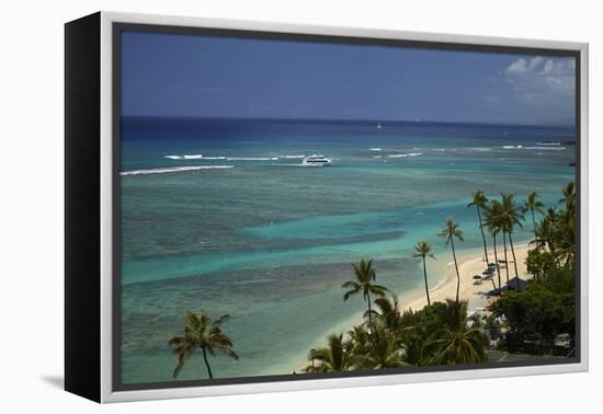 USA, Hawaii, Oahu, Honolulu, Waikiki, Fort Derussy Beach Park-David Wall-Framed Premier Image Canvas