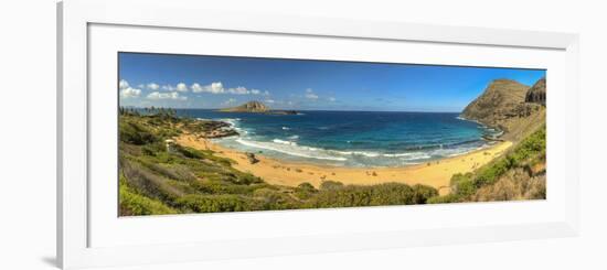 USA, Hawaii, Oahu, Makapuu Beach, Turtle and Rabbit Islands-Michele Falzone-Framed Photographic Print