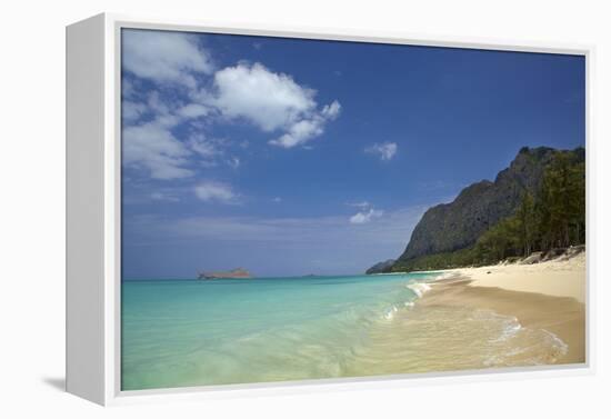 USA, Hawaii, Oahu, Waimanalo Beach-David Wall-Framed Premier Image Canvas