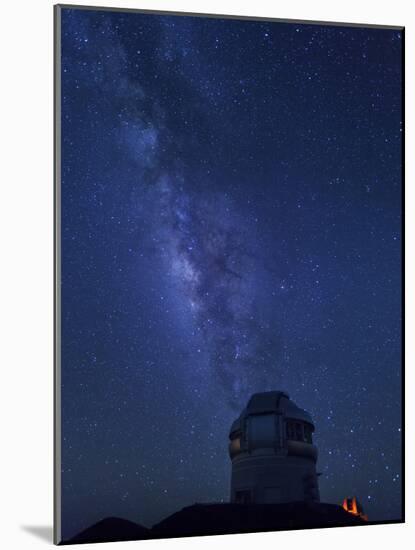 USA, Hawaii, the Big Island, Mauna Kea Observatory (4200m), Gemini Northern Telescope and Milky Way-Michele Falzone-Mounted Photographic Print