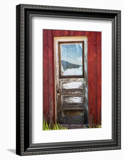 USA, Idaho, Fairfield, Front Door on Old Country Store-Terry Eggers-Framed Photographic Print