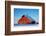 USA, Idaho, Old Red Barn and Truck after Snowstorm-Terry Eggers-Framed Photographic Print