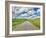 USA, Idaho, Palouse. Backroad with lone tree in wheat field-Terry Eggers-Framed Photographic Print