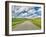 USA, Idaho, Palouse. Backroad with lone tree in wheat field-Terry Eggers-Framed Photographic Print