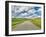 USA, Idaho, Palouse. Backroad with lone tree in wheat field-Terry Eggers-Framed Photographic Print