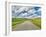 USA, Idaho, Palouse. Backroad with lone tree in wheat field-Terry Eggers-Framed Photographic Print