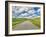 USA, Idaho, Palouse. Backroad with lone tree in wheat field-Terry Eggers-Framed Photographic Print