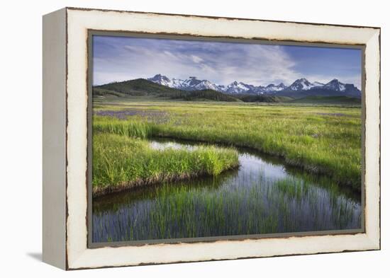 USA, Idaho. Sawtooth Mountains.-Alan Majchrowicz-Framed Premier Image Canvas