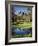 USA, Idaho, Sawtooth Wilderness, a Peak Reflecting in a Meadow Pond-Christopher Talbot Frank-Framed Photographic Print