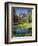 USA, Idaho, Sawtooth Wilderness, a Peak Reflecting in a Meadow Pond-Christopher Talbot Frank-Framed Photographic Print