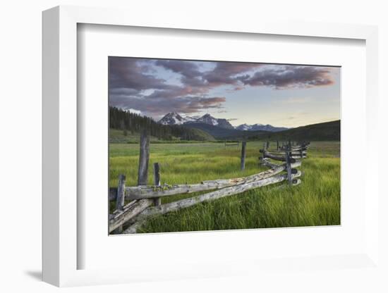 USA, Idaho. Wetlands in Stanley Basin, Sawtooth Mountains.-Alan Majchrowicz-Framed Photographic Print