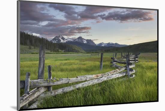 USA, Idaho. Wetlands in Stanley Basin, Sawtooth Mountains.-Alan Majchrowicz-Mounted Photographic Print