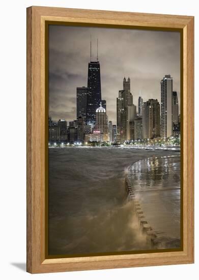 Usa, Illinois, Chicago, the Hancock Tower and Downtown Skyline from Lake Michigan-Gavin Hellier-Framed Premier Image Canvas