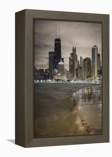 Usa, Illinois, Chicago, the Hancock Tower and Downtown Skyline from Lake Michigan-Gavin Hellier-Framed Premier Image Canvas