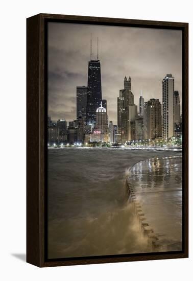 Usa, Illinois, Chicago, the Hancock Tower and Downtown Skyline from Lake Michigan-Gavin Hellier-Framed Premier Image Canvas