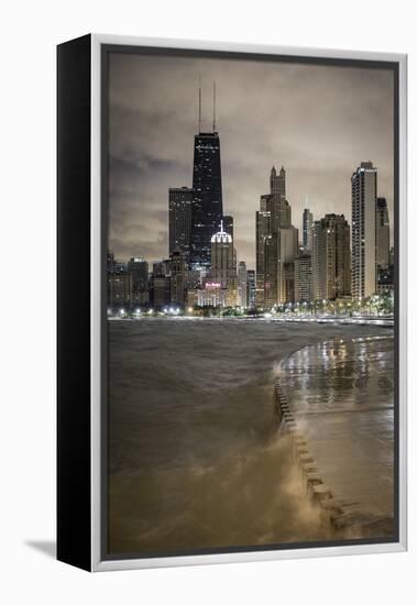 Usa, Illinois, Chicago, the Hancock Tower and Downtown Skyline from Lake Michigan-Gavin Hellier-Framed Premier Image Canvas