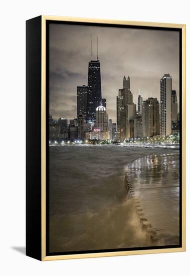 Usa, Illinois, Chicago, the Hancock Tower and Downtown Skyline from Lake Michigan-Gavin Hellier-Framed Premier Image Canvas