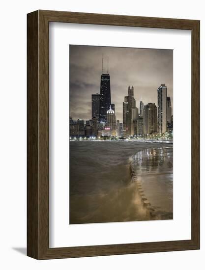 Usa, Illinois, Chicago, the Hancock Tower and Downtown Skyline from Lake Michigan-Gavin Hellier-Framed Photographic Print