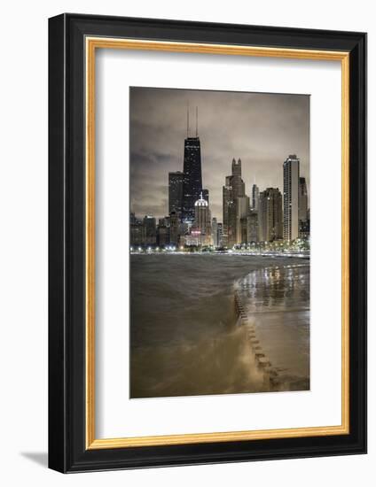 Usa, Illinois, Chicago, the Hancock Tower and Downtown Skyline from Lake Michigan-Gavin Hellier-Framed Photographic Print