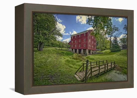 USA, Indiana, Cutler. Adams Mill-Rona Schwarz-Framed Premier Image Canvas