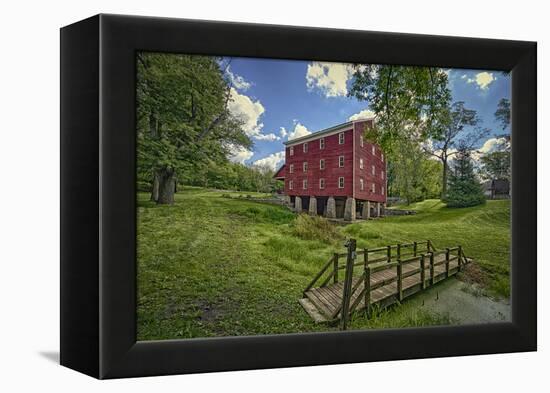 USA, Indiana, Cutler. Adams Mill-Rona Schwarz-Framed Premier Image Canvas