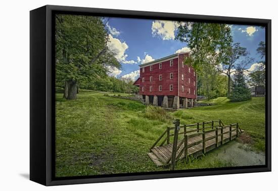 USA, Indiana, Cutler. Adams Mill-Rona Schwarz-Framed Premier Image Canvas