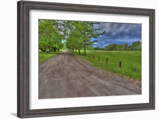 USA, Indiana. Ft. Ouiatenon Landscape-Rona Schwarz-Framed Photographic Print