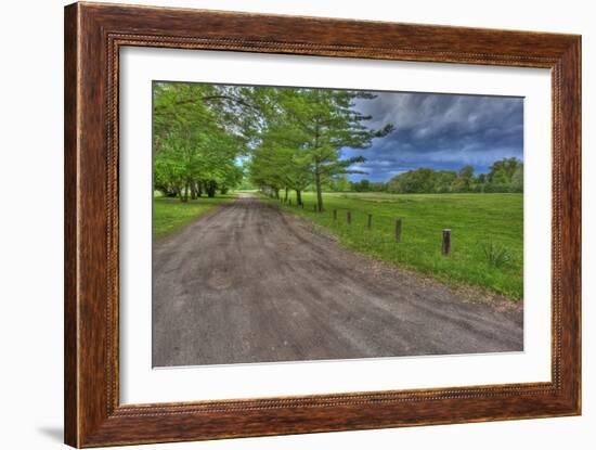 USA, Indiana. Ft. Ouiatenon Landscape-Rona Schwarz-Framed Photographic Print