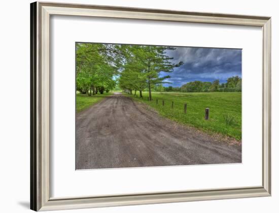 USA, Indiana. Ft. Ouiatenon Landscape-Rona Schwarz-Framed Photographic Print