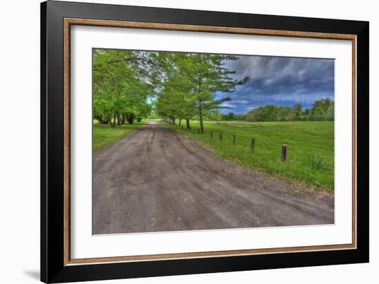 USA, Indiana. Ft. Ouiatenon Landscape-Rona Schwarz-Framed Photographic Print