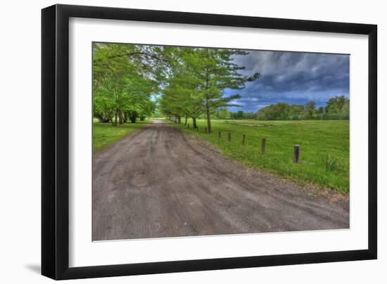 USA, Indiana. Ft. Ouiatenon Landscape-Rona Schwarz-Framed Photographic Print