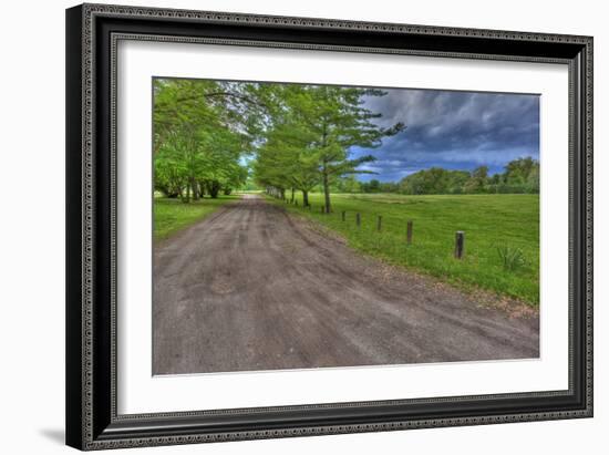 USA, Indiana. Ft. Ouiatenon Landscape-Rona Schwarz-Framed Photographic Print