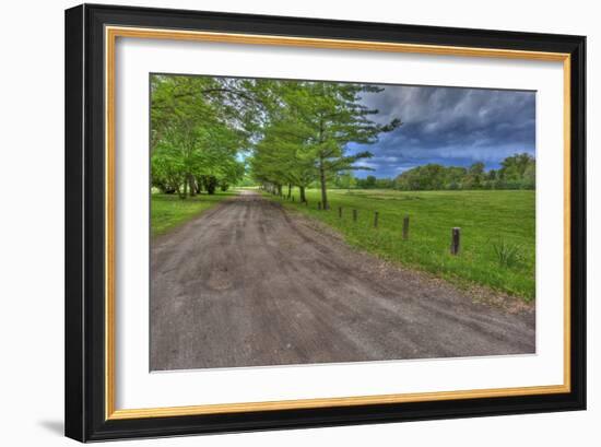 USA, Indiana. Ft. Ouiatenon Landscape-Rona Schwarz-Framed Photographic Print