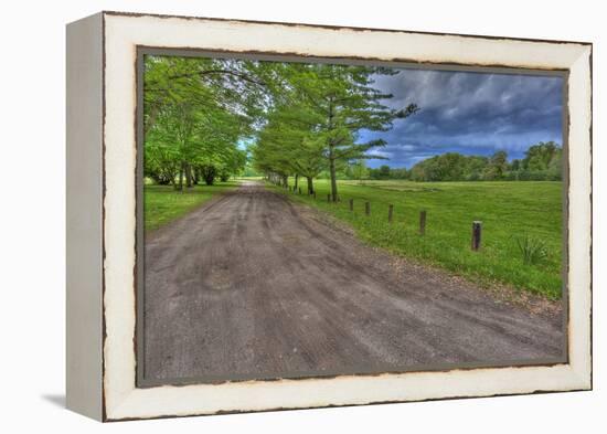 USA, Indiana. Ft. Ouiatenon Landscape-Rona Schwarz-Framed Premier Image Canvas