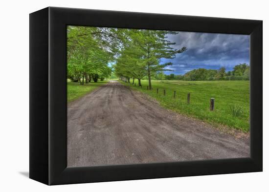 USA, Indiana. Ft. Ouiatenon Landscape-Rona Schwarz-Framed Premier Image Canvas