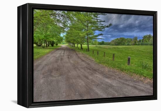 USA, Indiana. Ft. Ouiatenon Landscape-Rona Schwarz-Framed Premier Image Canvas