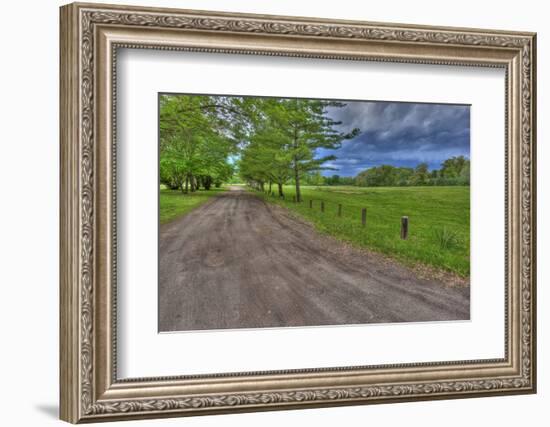 USA, Indiana. Ft. Ouiatenon Landscape-Rona Schwarz-Framed Photographic Print