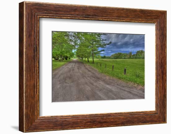 USA, Indiana. Ft. Ouiatenon Landscape-Rona Schwarz-Framed Photographic Print