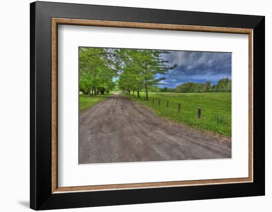 USA, Indiana. Ft. Ouiatenon Landscape-Rona Schwarz-Framed Photographic Print