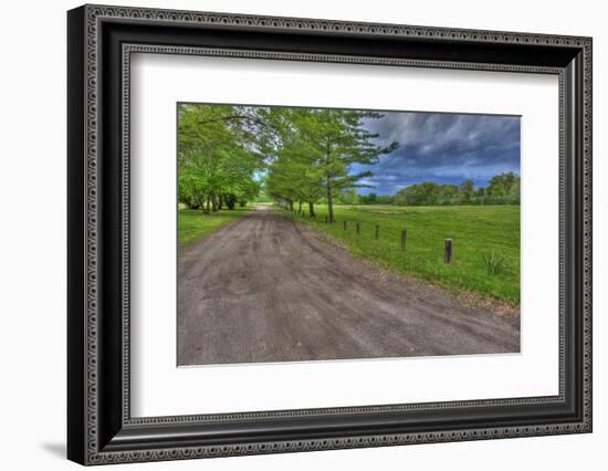 USA, Indiana. Ft. Ouiatenon Landscape-Rona Schwarz-Framed Photographic Print