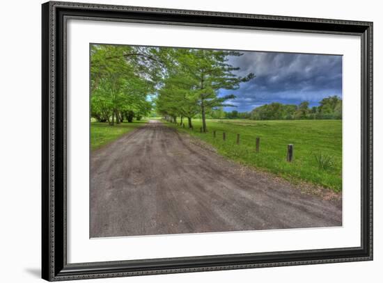 USA, Indiana. Ft. Ouiatenon Landscape-Rona Schwarz-Framed Photographic Print