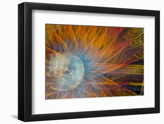 USA, Indiana, Indianapolis, State Fair. Abstract of Ferris Wheel-Jaynes Gallery-Framed Photographic Print