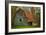 USA, Indiana. Rural Landscape, Vine Covered Barn with Red Roof-Rona Schwarz-Framed Photographic Print