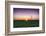 USA, Indiana. Soybean Field and Wind Farm at Sundown-Rona Schwarz-Framed Photographic Print