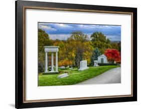 USA, Indianapolis, Indiana. Crown Hill Cemetery-Rona Schwarz-Framed Photographic Print