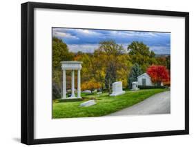 USA, Indianapolis, Indiana. Crown Hill Cemetery-Rona Schwarz-Framed Photographic Print